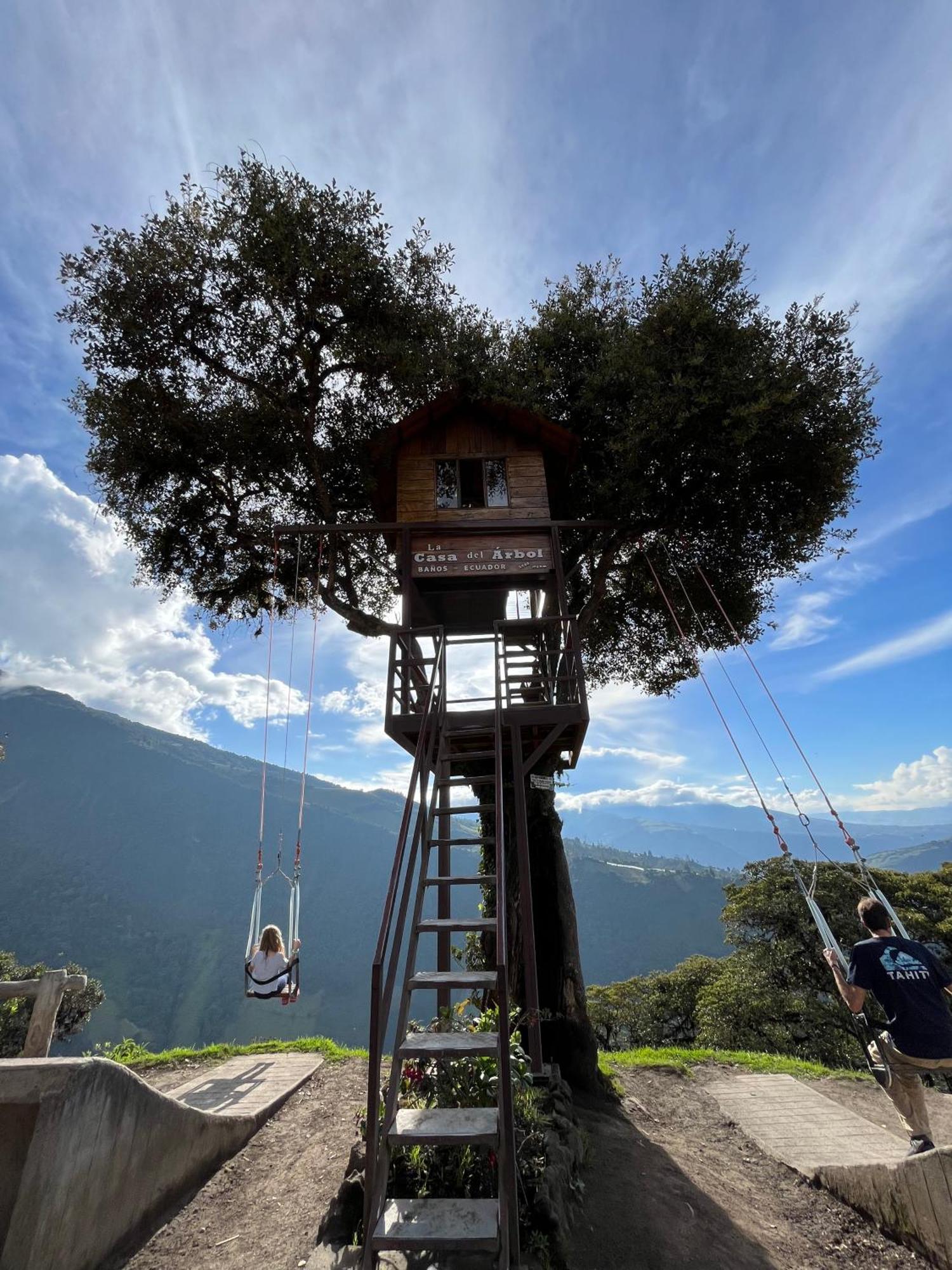 באניוס Premium Holiday Cabin - Spectacular Tungurahua Volcano View מראה חיצוני תמונה